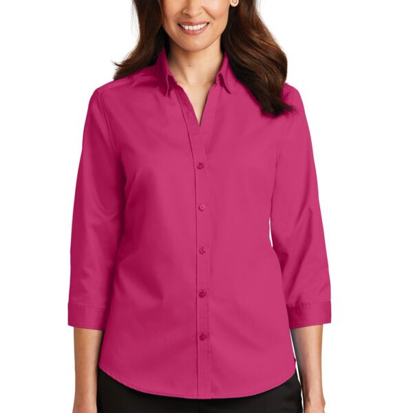 Ladies 3/4 Sleeve SuperPro  Twill Shirt Thumbnail
